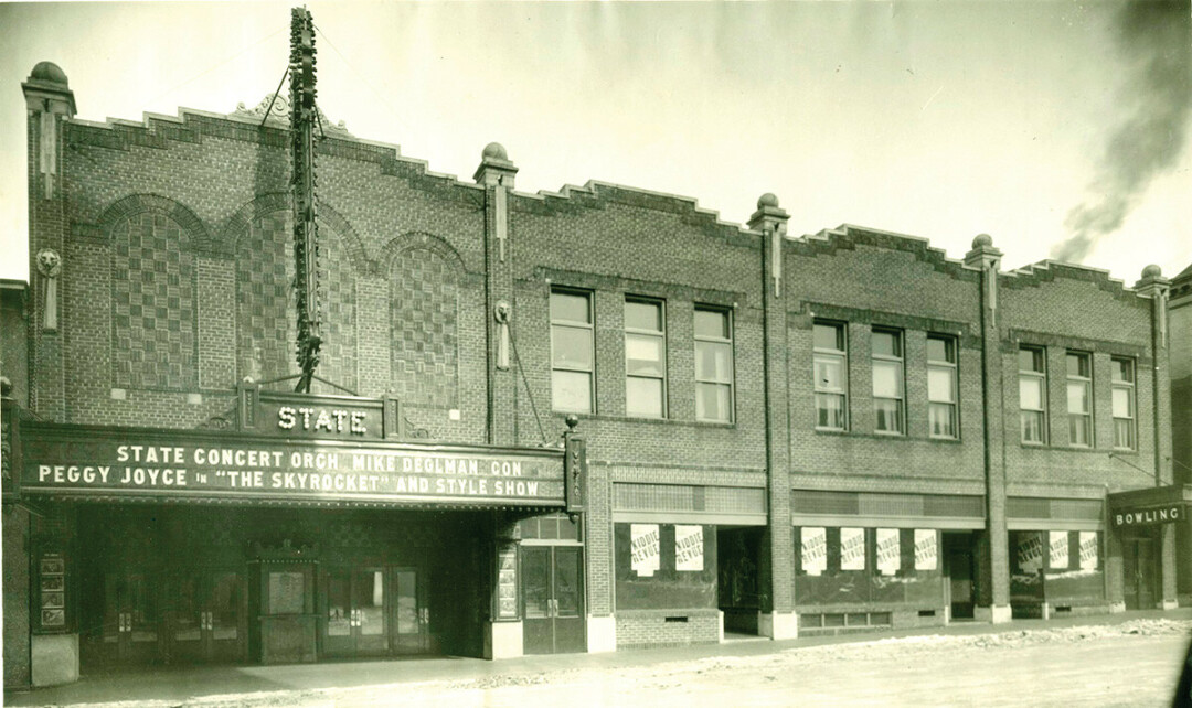STATE OF THE ARTS. The State Theatre in downtown Eau Claire circa 1926. (Chippewa Valley Museum)