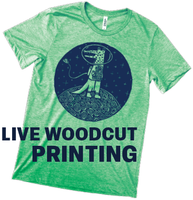 Live Wood Cut Printing