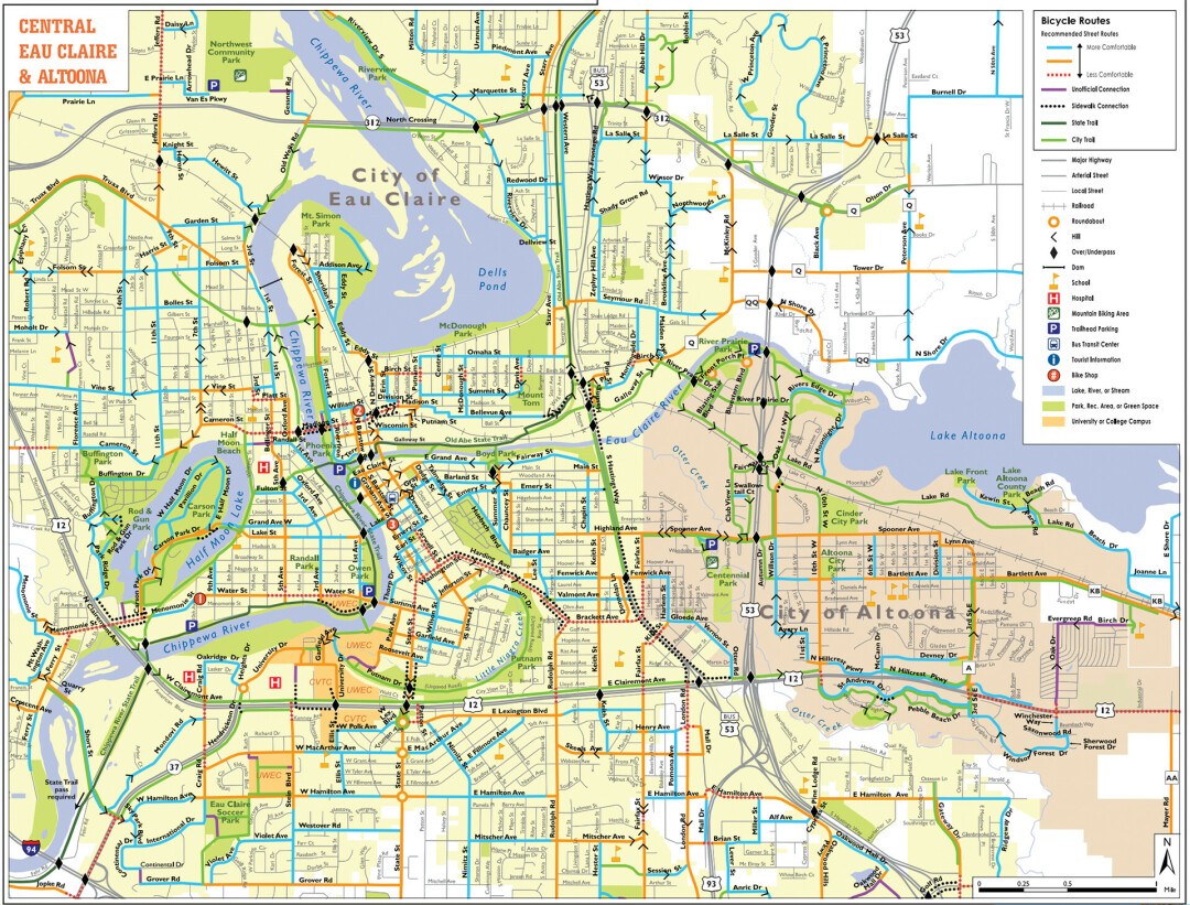 From the Chippewa Valley Bike Map.