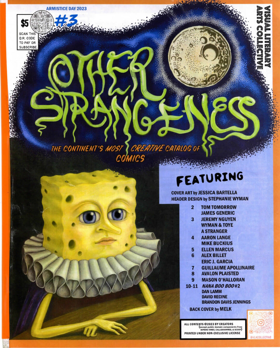 HOW STRANGE. The VLA Collective, a locally started group of artists, have released four issues of their zine, Other Strangeness. (Pictured is zine #3